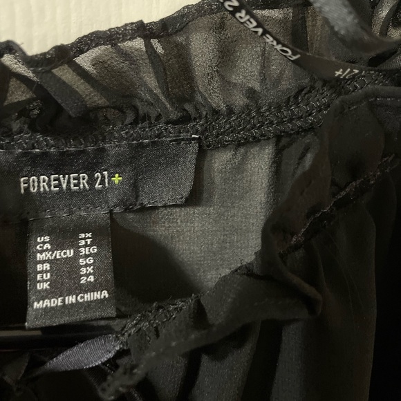 Sheer Long Sleeve Blouse - Picture 4 of 5